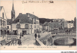 CAR-AAGP2-29-0182 - PONT-AVEN - Le Pont Et La Rue De L'Eglise  - Pont Aven