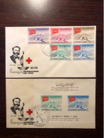 YEMEN FDC COVER 1963 YEAR RED CRESCENT RED CROSS HEALTH MEDICINE STAMPS - Yémen