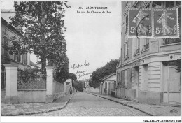 CAR-AAHP11-91-1009 - MONTGERON - La Rue Du Chemin De Fer - Montgeron