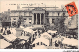 CAR-AAGP9-87-0875 - LIMOGES - Le Tribunal Et Le Marché - Place D'armes - Agriculture - Limoges