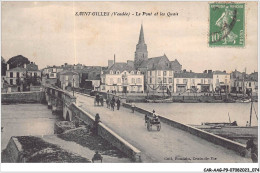 CAR-AAGP9-85-0819 - SAINT GILLES - Le Pont Et Les Quais - Saint Gilles Croix De Vie