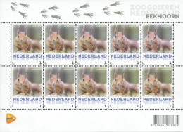 Netherlands Pays-Bas Niederlande 2013 Zoo Squirrel Sheetlet MNH - Blocs