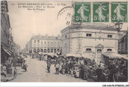 CAR-AAGP8-78-0729 - SAINT-GERMAIN-EN-LAYE - La Ville, Les Reservoirs, Place Du Marché, Rue Pologne  - St. Germain En Laye (Château)