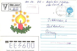 Estonia:Estonian Post Official Registered Letter From Pärnu-Jaagupi, 1995 - Estland