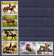 Chevaux Paraguay 1988 (16) Yvert N° 2343 à 2346 Oblitéré Used - Paarden