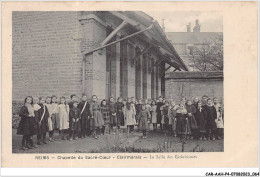 CAR-AAHP4-51-0317 - REIMS -  Chapelle Du Sacré-coeur - Clairmarais - La Salle De Catéchisme - Reims