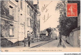 CAR-AAIP11-94-1015 - ARCUEIL CACHAN - La Gendarmerie Et Rue Des 2 Parcs - Arcueil