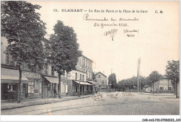 CAR-AAIP10-92-0925 - CLAMART - La Rue De Paris Et La Place De La Gare - Clamart