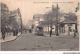 CAR-AAIP10-92-0864 - NEUILLY SUR SEINE - Perspective De Rue De Chartres - Tramway - Neuilly Sur Seine