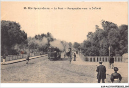 CAR-AAIP10-92-0865 - NEUILLY SUR SEINE - Le Pont - Perspective Vers La D°fense - Neuilly Sur Seine