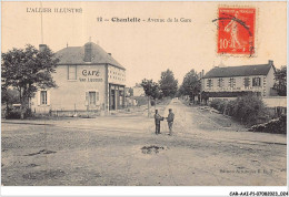 CAR-AAIP1-03-0013 - CHANTELLE - Avenue De La Gare - Cafe, Hotel De La  Gare - Autres & Non Classés