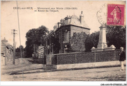 CAR-AAHP9-76-0848 - CRIEL-SUR-MER - Monument Des Morts Et Route De Tréport - Criel Sur Mer