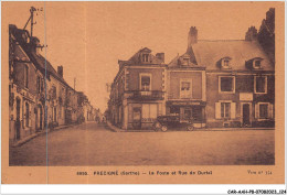 CAR-AAHP8-72-0732 - PRECIGNE - La Poste Et Rue De Durtal - Other & Unclassified