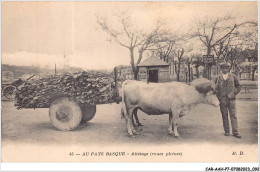 CAR-AAHP7-64-0616 - AU PAYS BASQUE - Attelage - Roues Pleines - Agriculture - Other & Unclassified