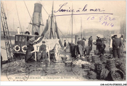 CAR-AAIP6-62-0492 - BOULOGNE SUR MER - Dechargement De Poisson  - Boulogne Sur Mer