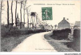 CAR-AAIP4-59-0372 - OUDEZEELLE - Entrée Du Village - Route De Cassel - Other & Unclassified