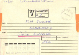 Estonia:Estonian Post Official Registered Letter From Häädemeeste 1995 - Estonie