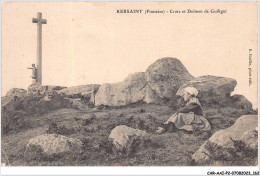 CAR-AAIP2-29-0179 - KERSAINT - Croix Et Dolmen De Guiligui - Kersaint-Plabennec