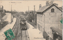 MO 2-(92) PUTEAUX - LA GARE - LOCOMOTIVE  - 2 SCANS - Puteaux