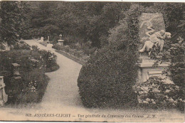 MO 4-(92) ASNIERES  CLICHY - VUE GENERALE DU CIMETIERE DES CHIENS  - 2 SCANS - Asnieres Sur Seine