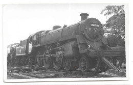Photo British Railways Steam Locomotive 75010 4-6-0 Standard Class In Scrapline 1960s ? - Spoorweg