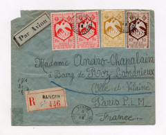 !!! OUBANGUI, LETTRE RECOMMANDEE DE BANGUI DE 1943 POUR LA FRANCE - Storia Postale