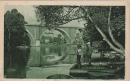 MO 8-(94) EN FLANANT AU BORD DE LA MARNE - LE VIADUC DE NOGENT - PECHEURS A LA LIGNE - 2 SCANS - Nogent Sur Marne