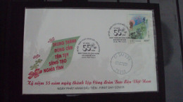 FDC Vietnam Cover 2002 : 55th Foundation Anniversary Of Viet Nam National Union Of Post (Ms895) - Viêt-Nam