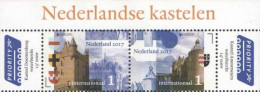 Netherlands Pays-Bas Niederlande 2017 Europa CEPT Castles Set Of 2 Stamps In Strip Top Of Sheetlet MNH - 2017