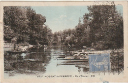 MO 10-(94) NOGENT LE PERREUX - ILE D' AMOUR - CANOTEURS - CARTE COLORISEE   - 2 SCANS - Nogent Sur Marne