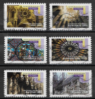 France 2011 Oblitéré Autoadhésif  N° 554 - 556 - 557 - 558 - 559 - 561   -    Art Gothique  ( Détails Architecturaux ) - Used Stamps