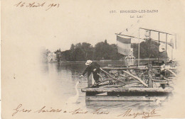 MO 11-(95) ENGHIEN LES BAINS - LE LAC - REPAS DU CYGNE  - 2 SCANS - Enghien Les Bains