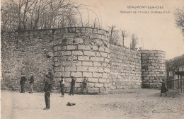 MO 12-(95) BEAUMONT SUR OISE - REMPART DE L' ANCIEN CHATEAU FORT - ENFANTS - ANIMATION - 2 SCANS - Beaumont Sur Oise