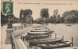 MO 12-(95) ENGHIEN LES BAINS - LA NOUVELLE JETEE SUR LE LAC - CANOTS - 2 SCANS - Enghien Les Bains