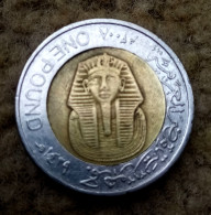 EGYPT 2008, ERROR 1 POUND Of Tut - KM# 940a - Agouz - Aegypten