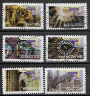 France 2011 Oblitéré Autoadhésif  N° 554 - 556 - 557 - 558 - 560 - 561   -    Art Gothique  ( Détails Architecturaux ) - Used Stamps