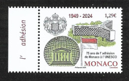 Monaco 2024 - Ahésion De Monaco à L'UNESCO ** - Unused Stamps