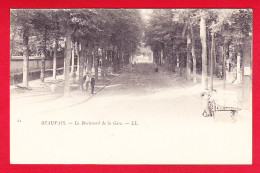 F-60-Beauvais-22P84 Le Boulevard De La Gare, Petite Animation, Cpa Précurseur BE - Beauvais