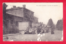 F-62-Saint Pol Sur Ternoise-05A22  Une Section Sanitaire à La Gare De Saint Pol, Animation, Camion, Cpa  - Saint Pol Sur Ternoise