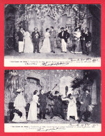 Théâtre-01A22 LA LUNE DE MIEL, Vaudeville De M. D. Riche Et A. Bernède, 2 Cpa Précurseur - Théâtre