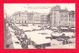 F-87-Limoges-156A55  La Place De La Mothe, Le Marché Et Perspective De La Rue Des Arènes, Cpa BE - Limoges