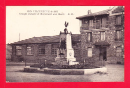 F-94-Villeneuve Le Roi-11A55  Groupe Scolaire Et Monument Aux Morts, Cpa BE - Villeneuve Le Roi