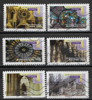 France 2011 Oblitéré Autoadhésif  N°  554 - 557 - 558 - 559 - 560 - 561   -    Art Gothique  ( Détails Architecturaux ) - Used Stamps