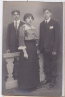 Carte Photo De Cabinet Portrait Nuage Sépia D'une Fillette Avec Noeud Dans Cheveux Photo A DE RYCKE Tourcoing Réf 29990 - Anonyme Personen