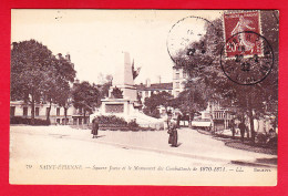 F-42-Saint Etienne-17P94  Le Square Jouve Et Le Monument Des Combattants De 1870-1871, Cpa BE - Saint Etienne