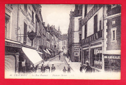 F-52-Chaumont-19P204  La Rue Pasteur, épicerie, Droguerie, Animation, Cpa BE - Chaumont