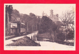 F-02-Laon-28Ph61  Le Viaduc, Train Sur Le Viaduc, Cpa BE - Laon