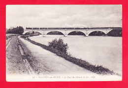 F-78-Mantes Sur Seine-14Ph61 Le Pont Du Chemin De Fer, Train Sur Le Pont, Cpa  - Andere & Zonder Classificatie