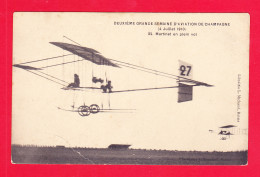 Aviation-579Ph111  2ème Semaine Aviation De Champagne, MARTINET En Plein Vol, Juillet 1910 - Piloten