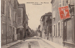 NE 2-(32) MIRANDE - RUE MARRENS ET GENDARMERIE  - 2 SCANS - Mirande